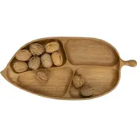 Krumble Serveerplank - Bladvorm - Hout