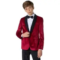Opposuits Teen boys dinner jacket burgundy