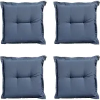 Madison zitkussen panama safier blue ca. set van 4