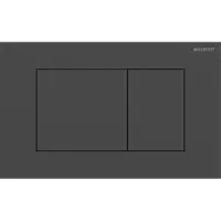 Geberit Sigma40 hoekig bedieningspaneel mat zwart voor Sigma UP320 of UP720 inbouwreservoir