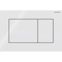 Geberit drukplaat sigma 01, 2-toets square kunststof wit