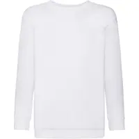 Fruit Of The Loom Klassiek Effen Sweatshirt voor Kinderen/Kinderen (Wit)