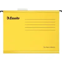 Esselte Classic versterkte hangmap - voor folio, geel (25 stuks)