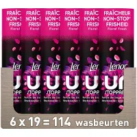 Lenor 6x In-wash Geurbooster Bloemen Fris 19 Wasbeurten 235 Gr