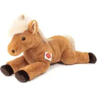 Teddy HERMANN® Paard liggend licht bruin, 48 cm