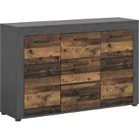Ebuy24 Jam dressoir 2 deuren, 3 lades eiken decor.