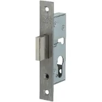 Nemef 9640 Kastslot | DM30mm | voorplaat RVS 24x150mm rechthoekig | zamac vernikkelde nachtschoot | DR 1+2+3+4 - 9964207000