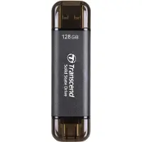Transcend SSD 128GB ESD310C, draagbare USB-opslag, 10Gbps, Type-C/A