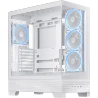 Asus A31 Plus TG ARGB WHITE - PC Behuizing - Medi Tower - ATX - Micro-ATX - Mini-ITX - Wit