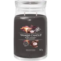 Yankee candle - Black Coconut Large Jar Geurkaars Geurkaars - 90 branduren - twee lonten