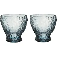 Kosta Boda Moss tumbler glas circular 33 cl 2-pack Blauw