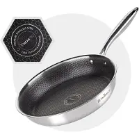 Nobrand HexaPRO Koekenpan - Pannen - Koekenpan Inductie - Pan - Koekenpannen - Koekenpan 24 cm - RVS Koekenpan - Geschikt voor alle warmtebronnen