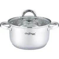 Cheffinger Kookpan met Deksel - 20cm - RVS - Inductie
