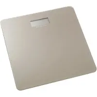 Spirella MSV Personen weegschaal - taupe - glas - 30 x 30 cm - digitaal - Weegschalen