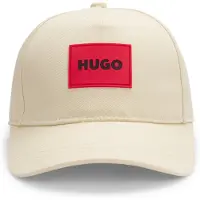 HUGO Twill kinderpet van katoen met logopatch Maat 58
