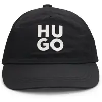 HUGO Kinderpet van gekreukeld materiaal met tweedelig logo Maat 54