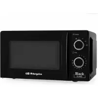 Orbegozo MI 2117, Werkblad, Vrijstaande magnetron, 20 liter, 700 watt, Draaiend, Zwart