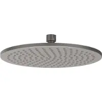 Ivy Aia Hoofddouche Medium 25 cm Anti-Kalk Nozzels Geborsteld Metal Black PVD