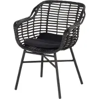 Hartman Cecilia dining tuinstoel aluminium/riet zonder kussen 2 stuks