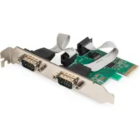 Digitus DS-30000-1 2 poorten Seriële interfacekaart Serieel (9-pol.) PCIe