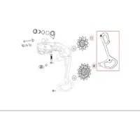 Sram Sx/nx Eagle/gx Eagle Axs Binnenkooiplaat Zwart