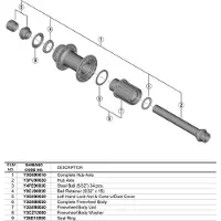 Shimano Tiagra Fh-rs470 Voorwielas