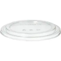 Papstar Deksels pure, 184 mm, voor saladeschalen (1300 ml), 50 stuks, biologisch afbreekbaar, hernieuwbare grondstoffen, PLA, transparant