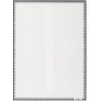 Durable Duurzame documentenhoes, A4 staand en liggend formaat, speciaal voor gebogen glazen oppervlakken, statisch hechtend, UV-bestendig, PVC/PET, antracietgrijs, 5 stuks