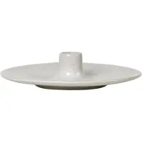 Broste Copenhagen Nordic Vanilla Kaarshouder Ø18 Cm - Kaarshouders Steengoed Blue - 14533556