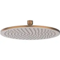 Ivy Aia Toebehoren Hoofddouche medium 30cm met antikalk nozzels Geborsteld mat koper PVD