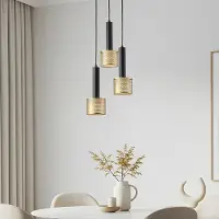 LumenXL Moderne hanglamp met honingraat design, 3-lichts - Aur