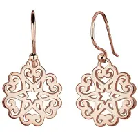 Elli Oorbellen 'Ornament' rose-goud