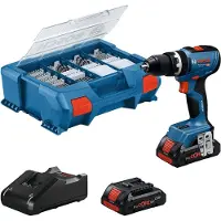 Bosch GSB 18V-65 Accu klopboorschroevendraaier | Inclusief 2x GBA 18V 4,0 Ah & GAL 18V-40 Lader | 82 Accessoires - 06019N3307