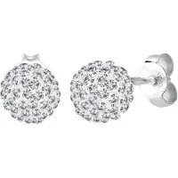 Elli - Elli Oorbellen Dames Bal Elegant met Kristallen in 925 Sterling Zilver