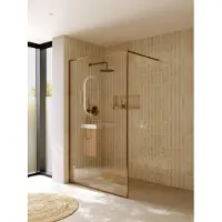 Riho Define 400 Inloopdouche Met Profiel 120cm - Koper - Gehard Glas - Douche, Douchewanden, Inloopdouche, Vaste Wand - 8720702249515