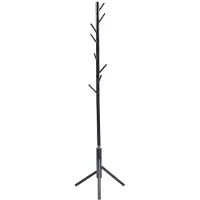 Molecule Kapstok metalen staande kapstok zwart 48x48x175 cm