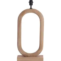 Light & Living tafellamp Paceco bruin – 30x12x59 cm – houten lampvoet – woonkamer | slaapkamer