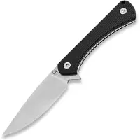 Böker Magnum Brasa 02BM0002, Stonewashed 440C, Black G10 vaststaand mes, Thomas Ward design