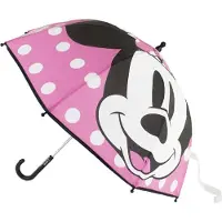 Disney Kinder paraplu Minnie Mouse roze 71 cm - paraplus voor kinderen