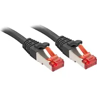Lindy 47782 RJ45 Netwerkkabel, patchkabel CAT 6 S/FTP 7.50 m Zwart Snagless 1 stuk(s)