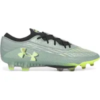 Under Armour Magnetico Elite 4.0 Gras Voetbalschoenen (FG) Lichtgroen Neongeel Zwart