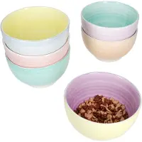 MamboCat Set van 6 PASTELLO aardewerk graankommen voor 6 personen - 24326222