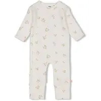 Feetje boxpak Flowers wit/roze/groen Meisjes Stretchkatoen Ronde hals Bloemen - maat 80