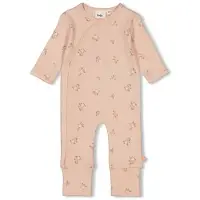 Feetje boxpak Flowers roze Meisjes Stretchkatoen Ronde hals Bloemen - maat 80