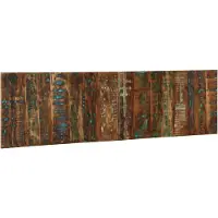 vidaXL Hoofdbord 180 cm massief gerecycled hout meerkleurig