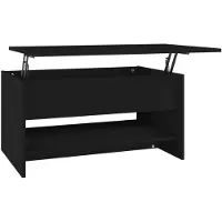 vidaXL Salontafel 80x50x40 cm bewerkt hout zwart