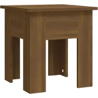 vidaXL Salontafel 40x40x42 cm spaanplaat bruin eikenkleur