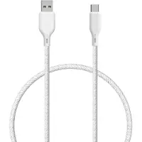 Upström Ëssentials by USB-A naar USB-C Kabel 60W – Oplaadkabel 1,2m – Snelladen & Datalabel – voor Samsung, Android & iPhone (USB-C) - Gerecycled & Extra Sterk