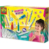 SES Creative Creative 14722 Viltstift Lab - Creatieve Set voor Kinderen vanaf 5 Jaar - Maak gepersonaliseerde stiften en versier ze - Perfect voor creatieve experimenten