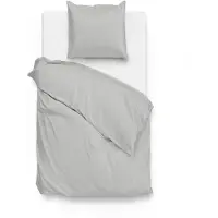 Zohome Zo Home Dekbedovertrek Katoen Satijn Satinado Uni - ash grey 140x200/220cm